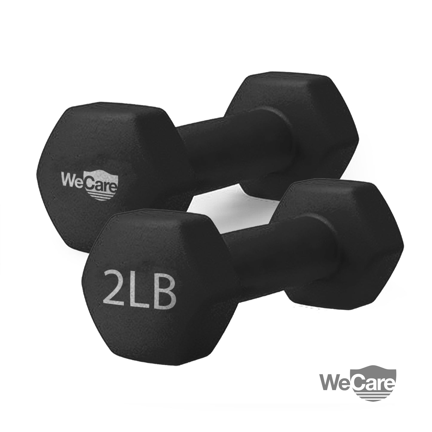 Fitness, 2Lb Neoprene Dumbbell, Pair - Black